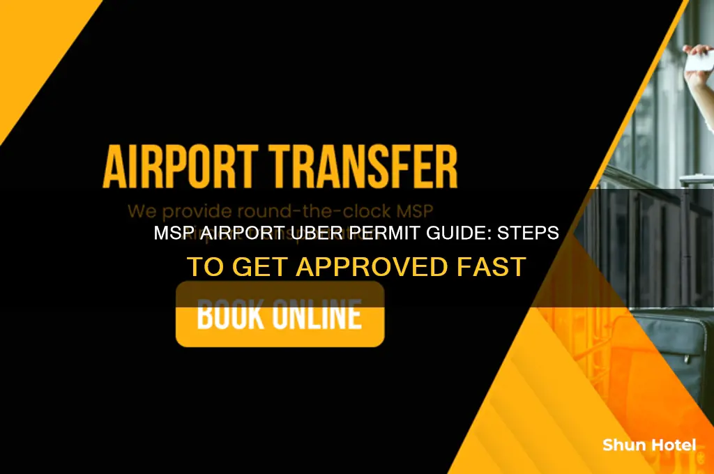 how to get msp airport permit for uber