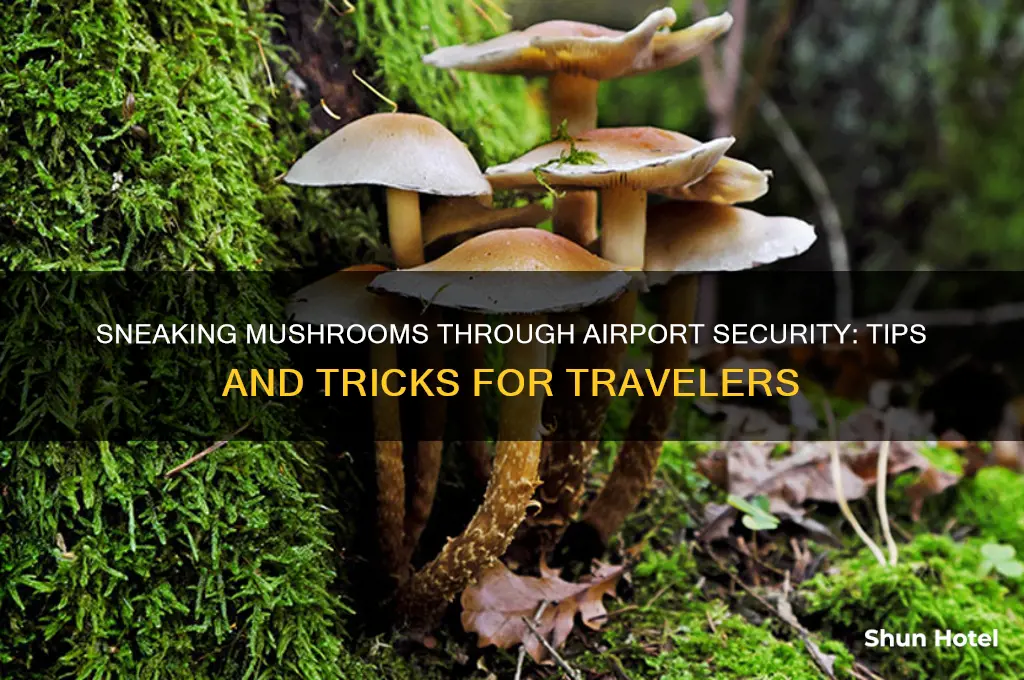 how to get mushrooms through airport