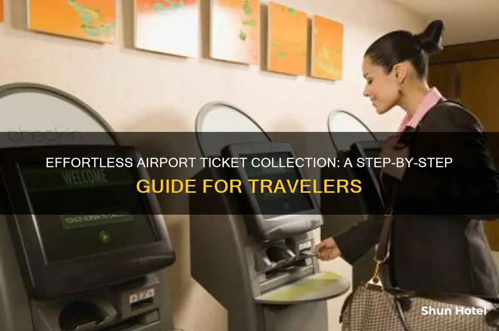 how to get my airline ticket from the airport