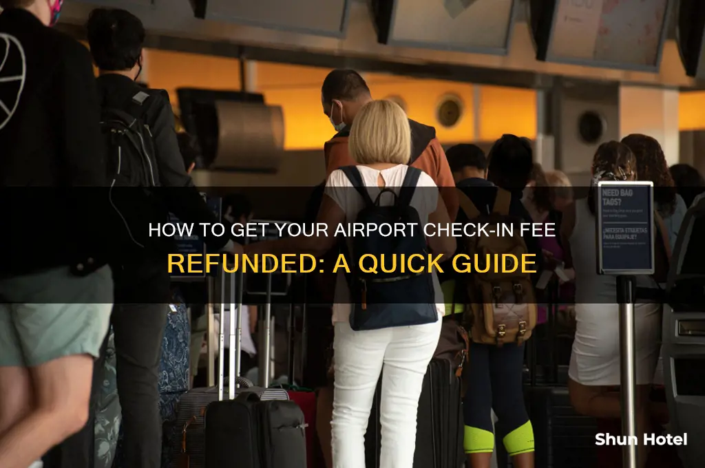 how to get my check in fee airport
