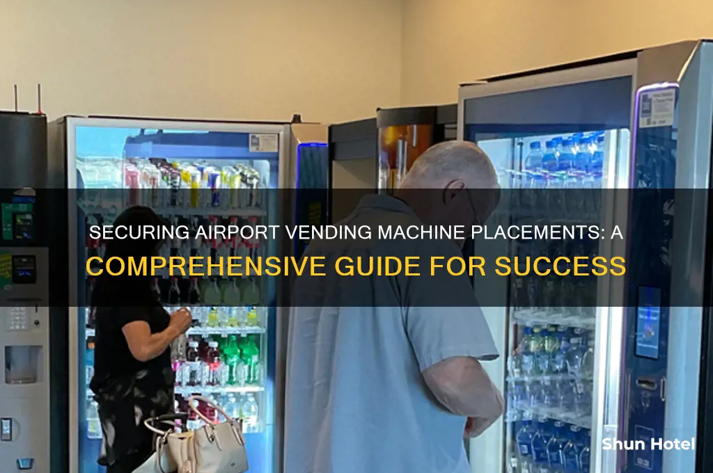 how to get my vending machine in an airport