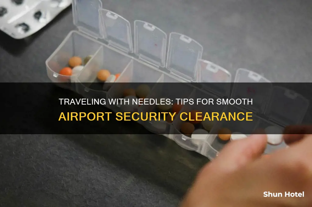 how to get needles through airport