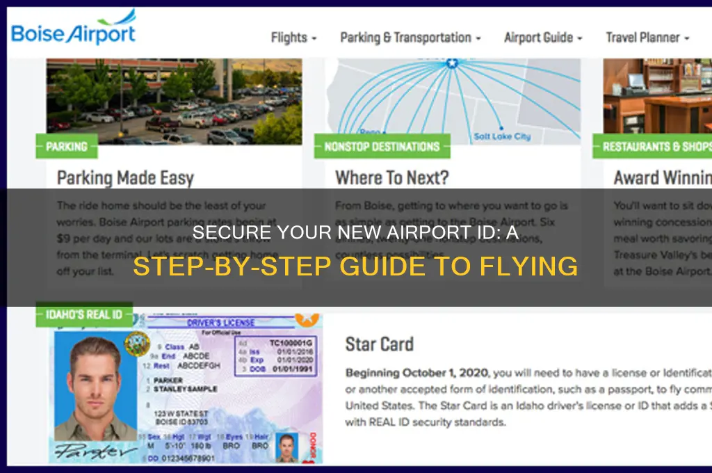 how to get new airport identification to fly