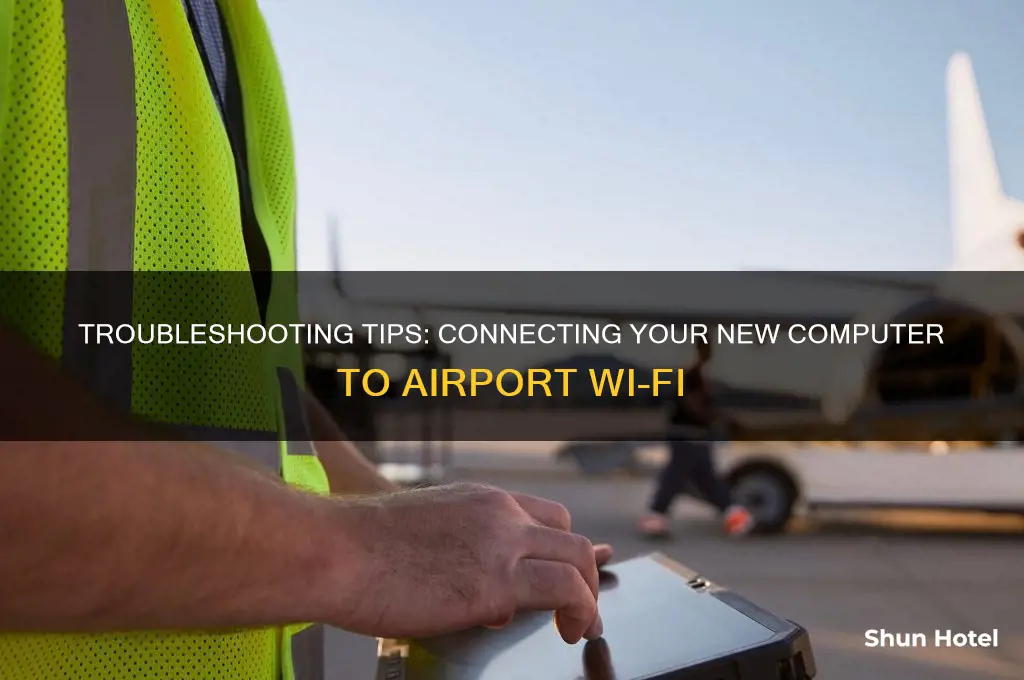 how to get new computer to recognize airport