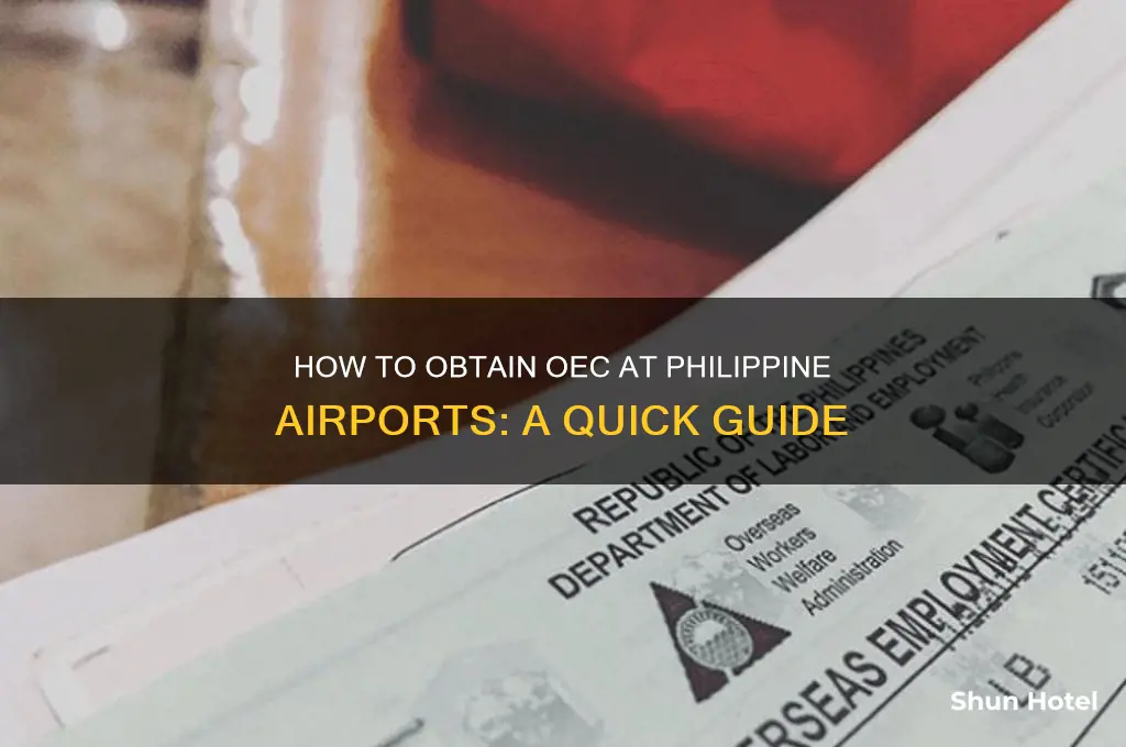 how to get oec in philippines airport