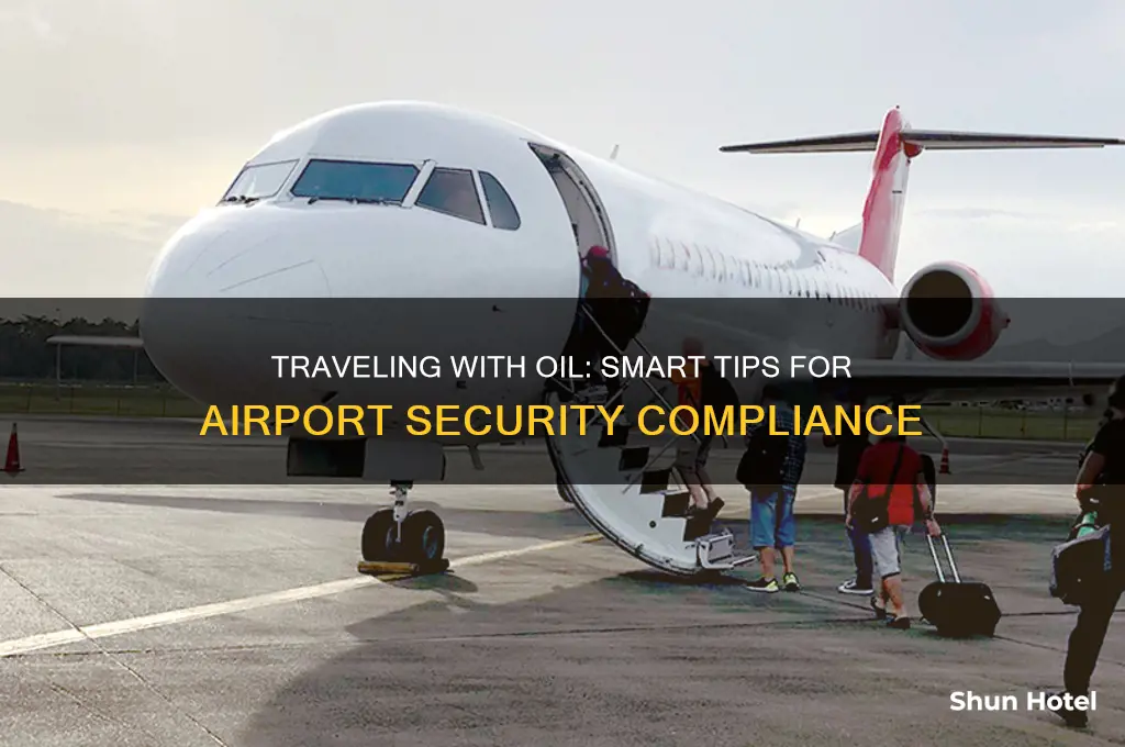 how to get oil through the airport