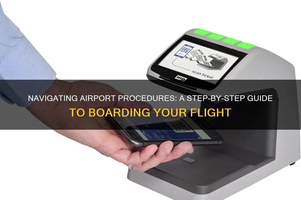 how to get on a plane at the airport