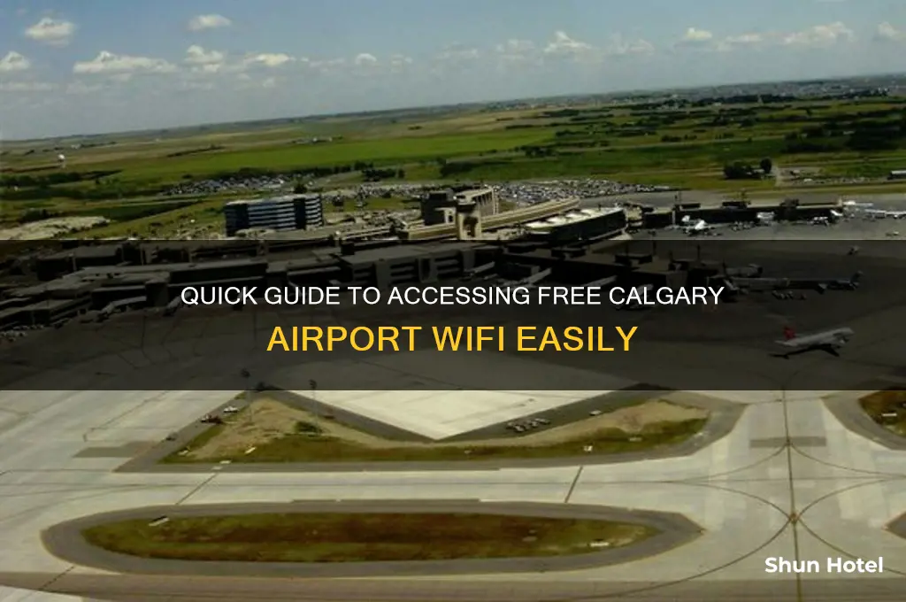 how to get on calgary airport wifi