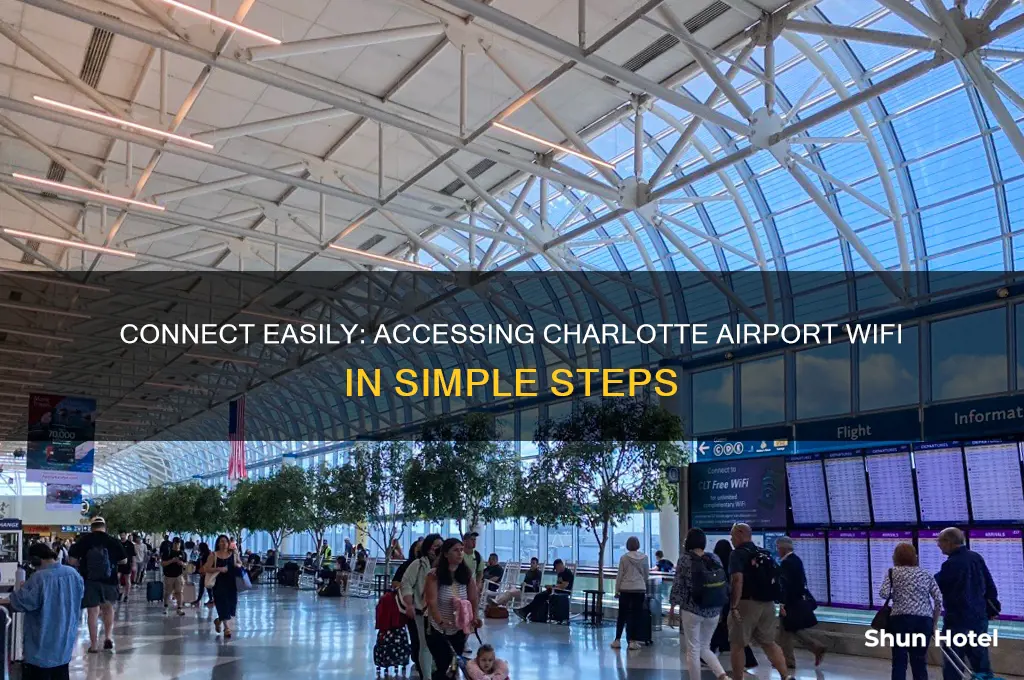 how to get on charlotte airport wifi