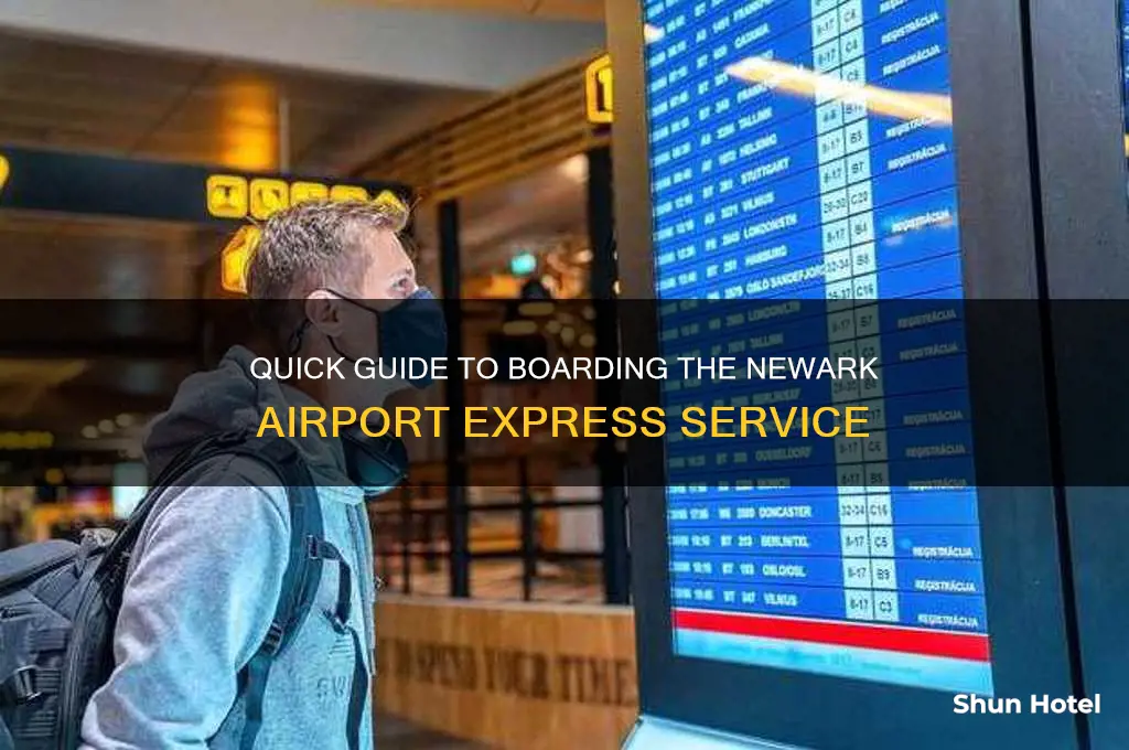 how to get on newark airport express