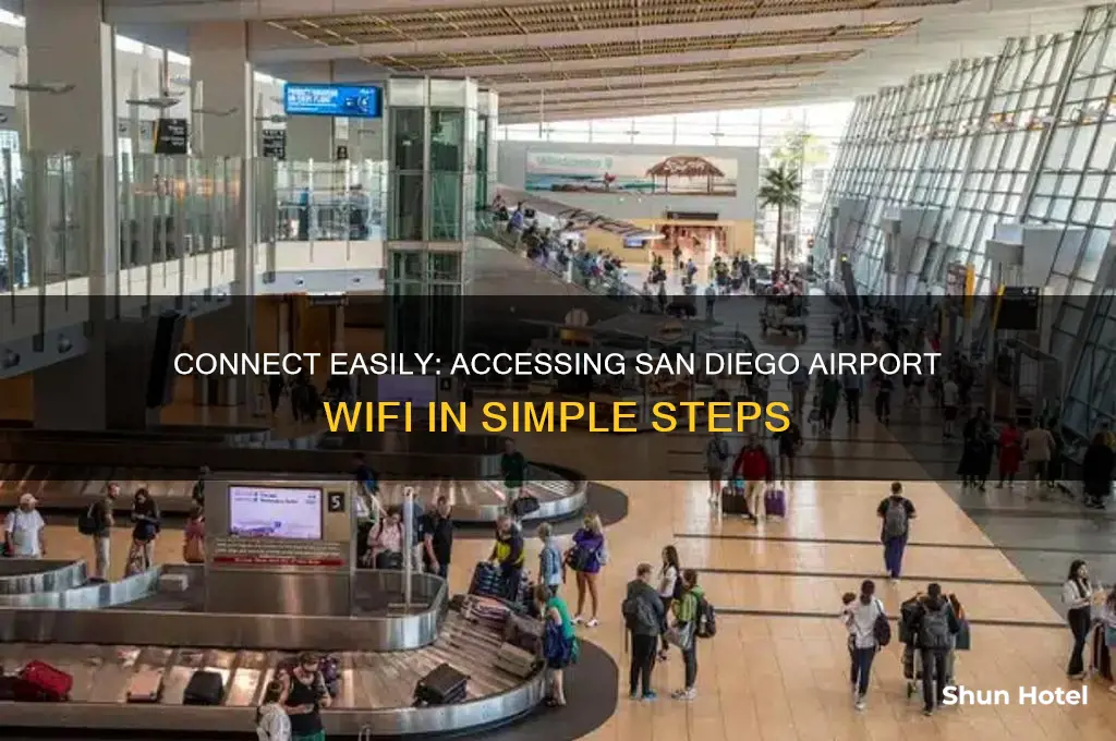 how to get on san diego airport wifi