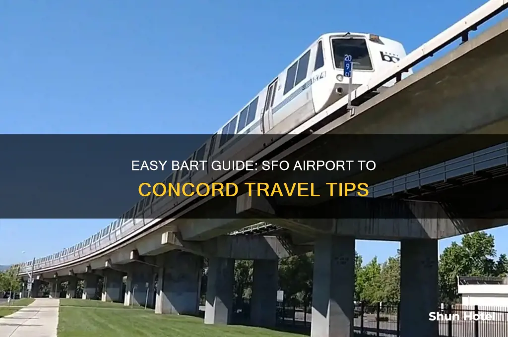 how to get ot concord from sfo airport using bart