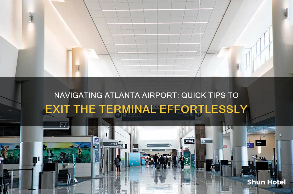 how to get our of terminal n atlanta airport