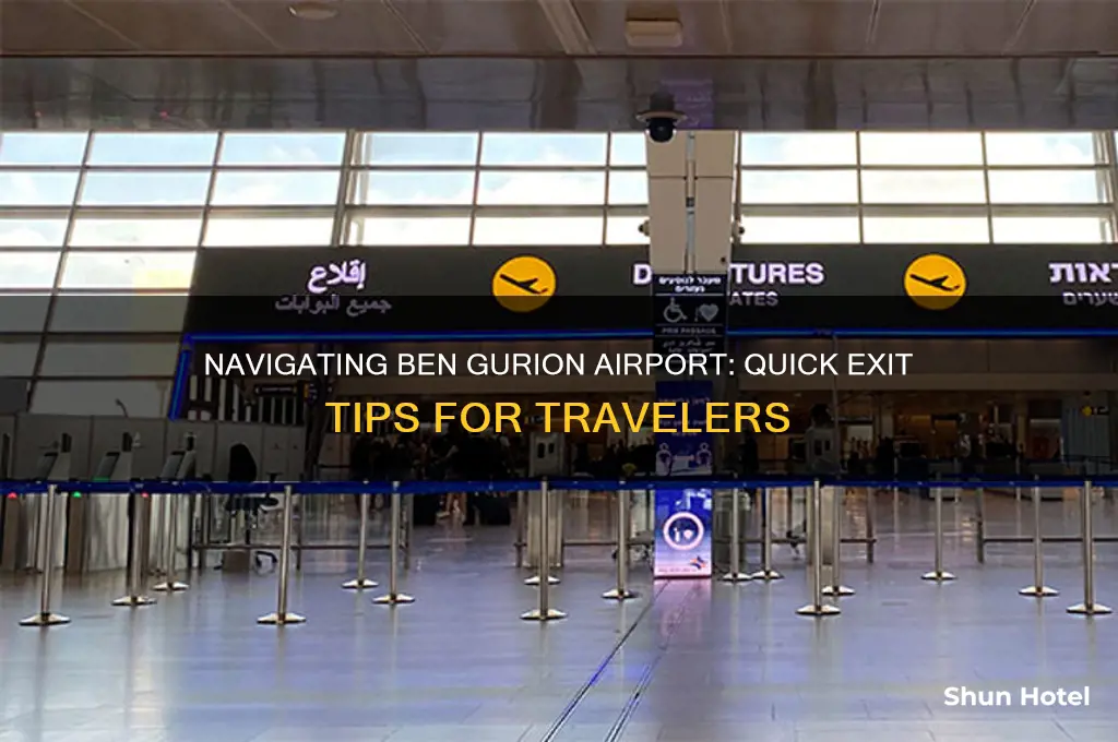 how to get out of ben gurion airport