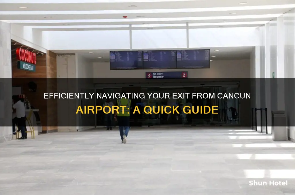 how to get out of cancun airport