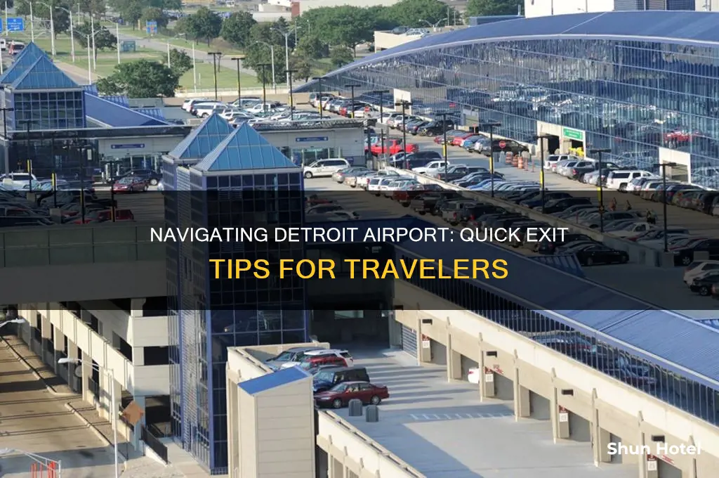 how to get out of detroit airport