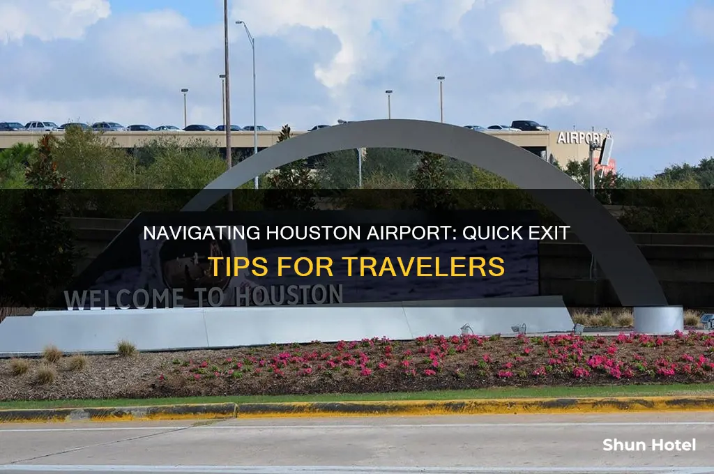 how to get out of houston airport