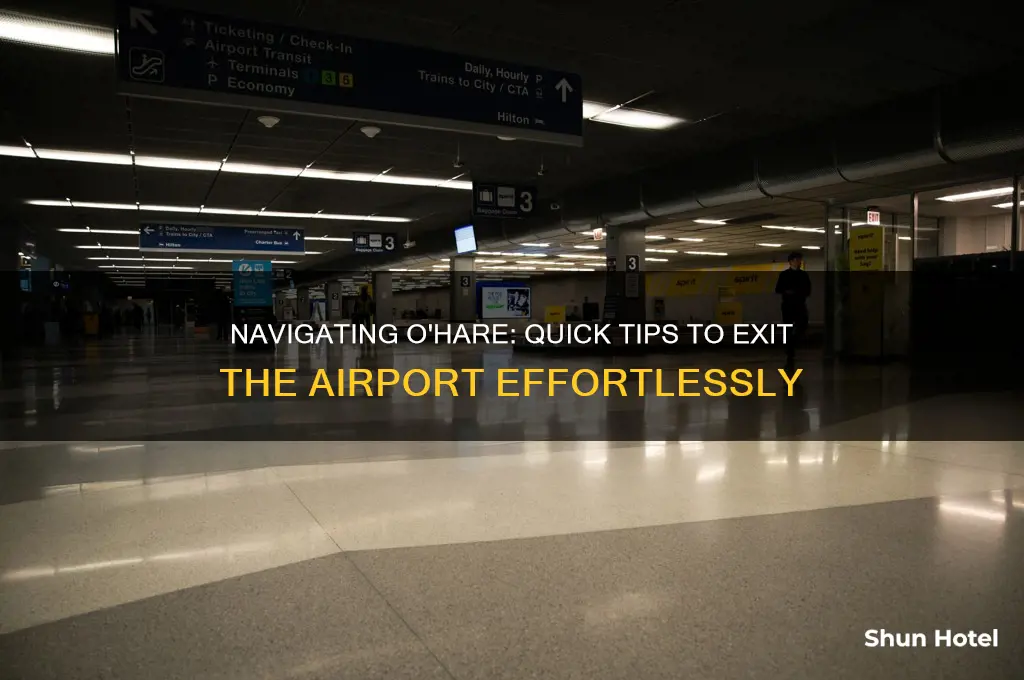 how to get out of o hare airport