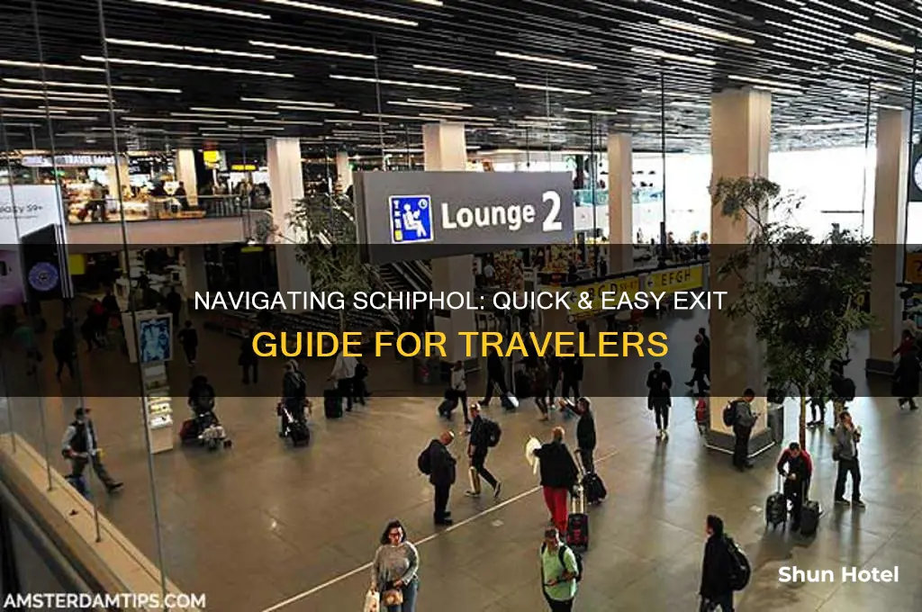 how to get out of schiphol airport
