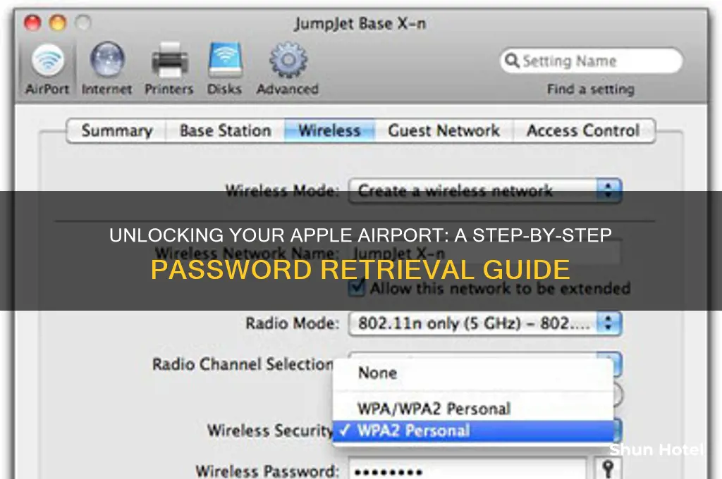 how to get password for apple airport