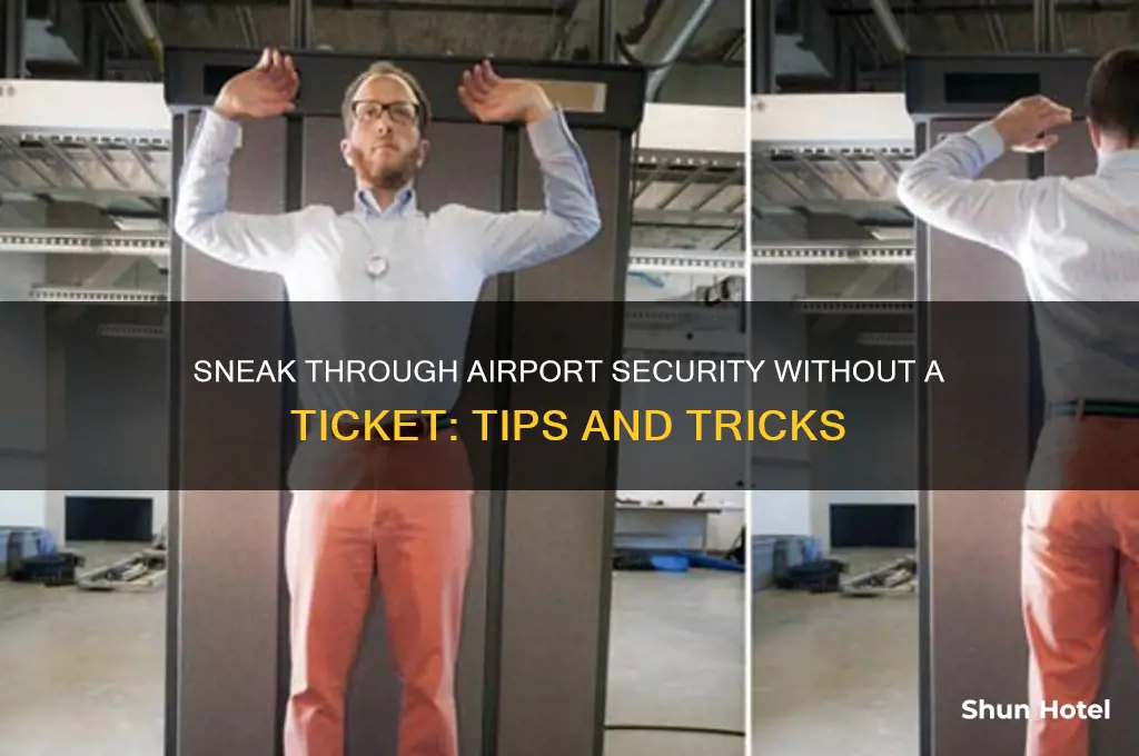 how to get past airport security without a ticket