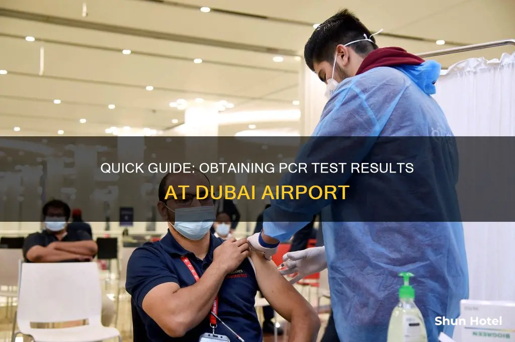 how to get pcr test result from dubai airport