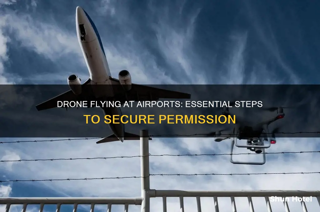 how to get permission from airport to fly drone