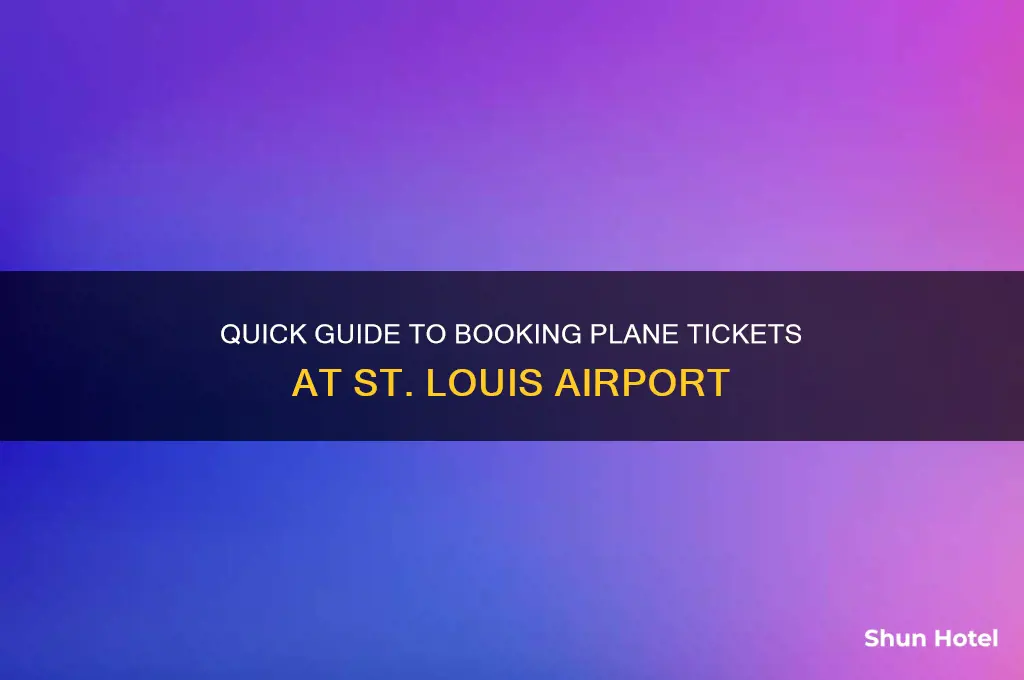 how to get plane ticket at sl louis airport