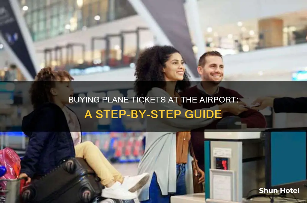 how to get plane tickets in the airport