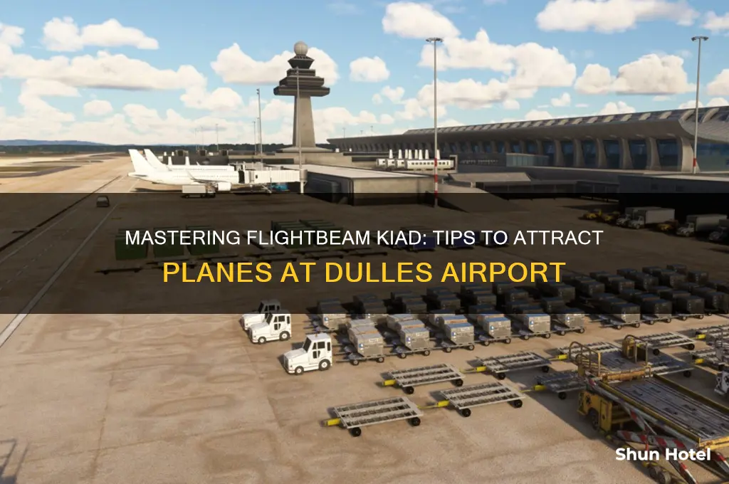 how to get planes at flightbeam kiad airport