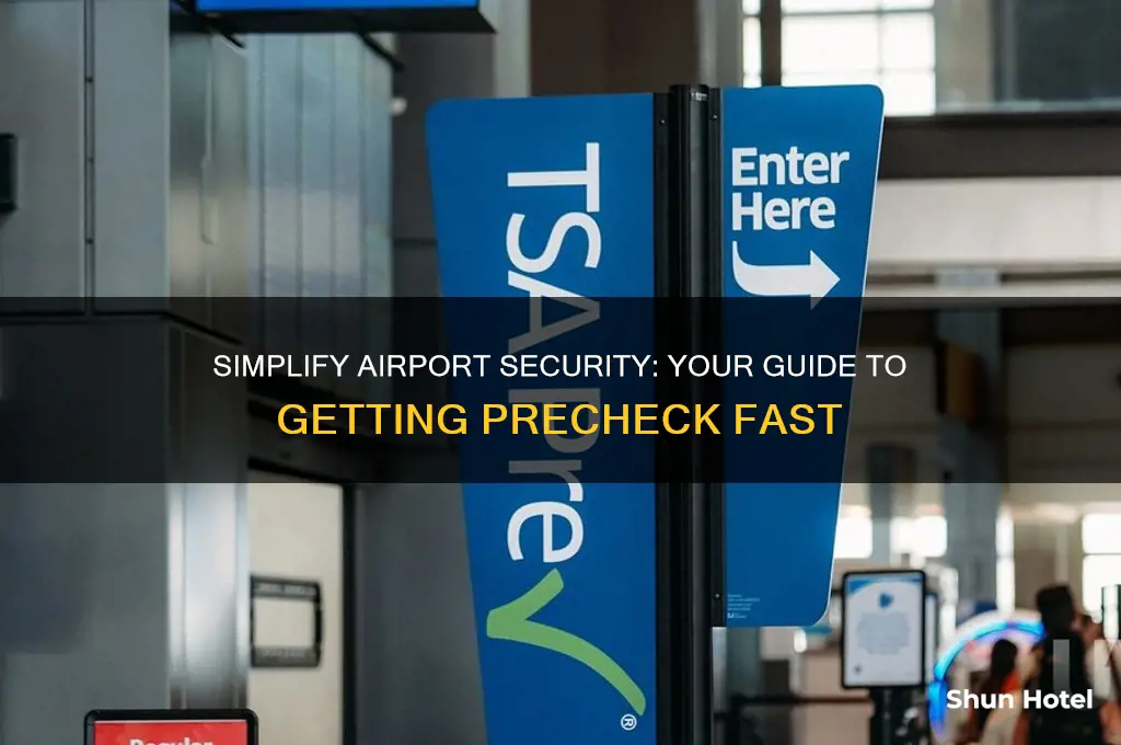 how to get pre check at airport