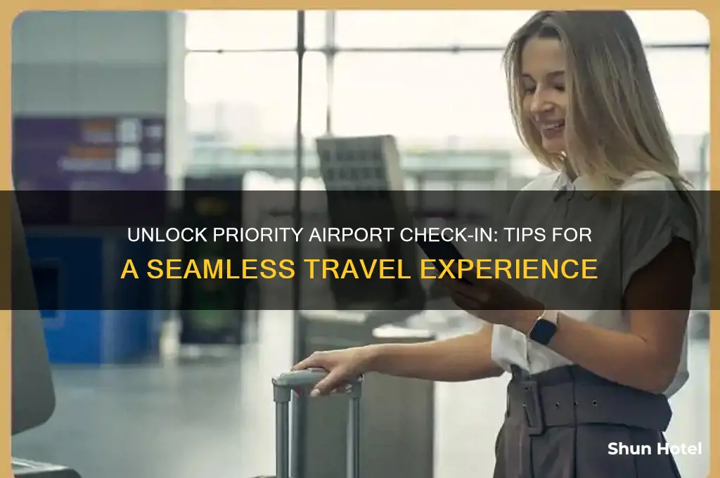 how to get priority check in at airport