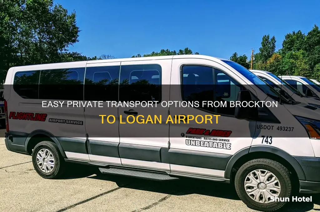 how to get private transportation from brocton to logan airport