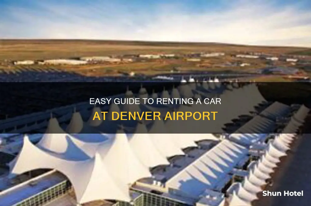 how to get rental car at denver airport