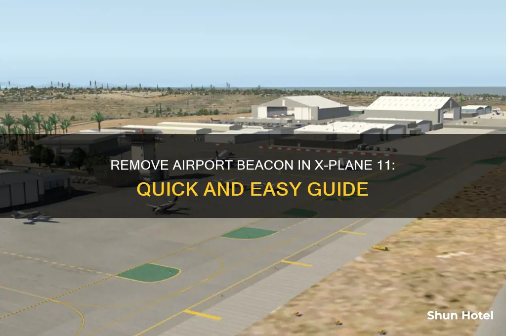 how to get rid of airport beacon in xplane 11