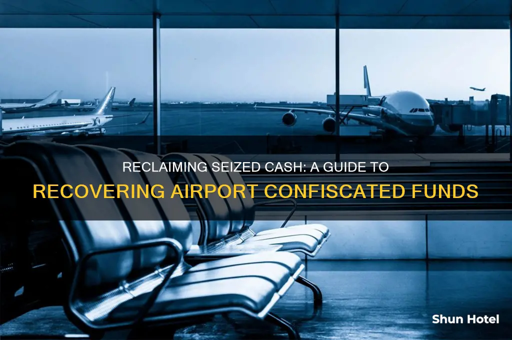 how to get seized money back from airport