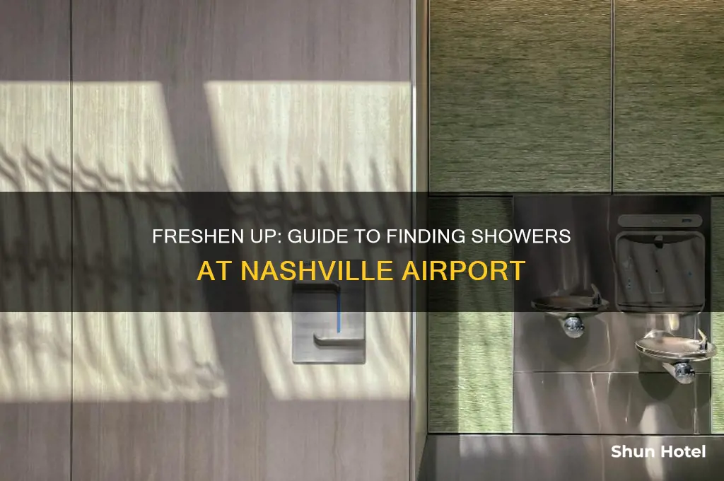 how to get showers at nashville airport