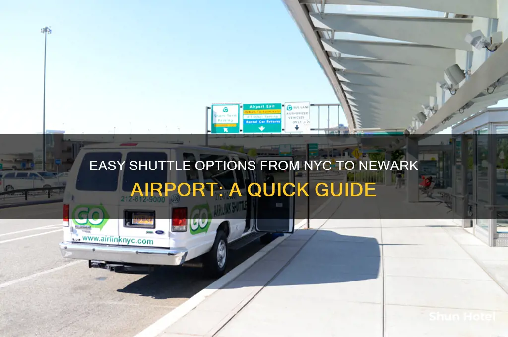 how to get shuttle for newark airport from nyc