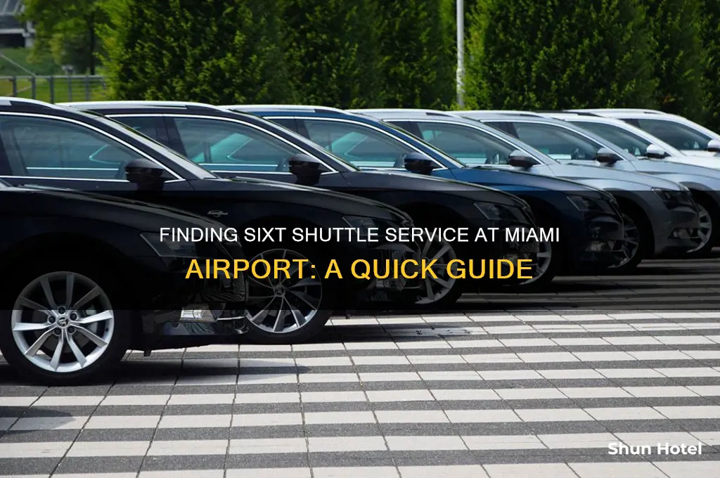 how to get shuttle for sixt at miami airport