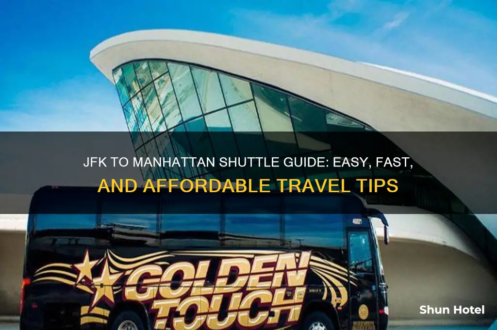 how to get shuttle from the jfk airport to manhattan