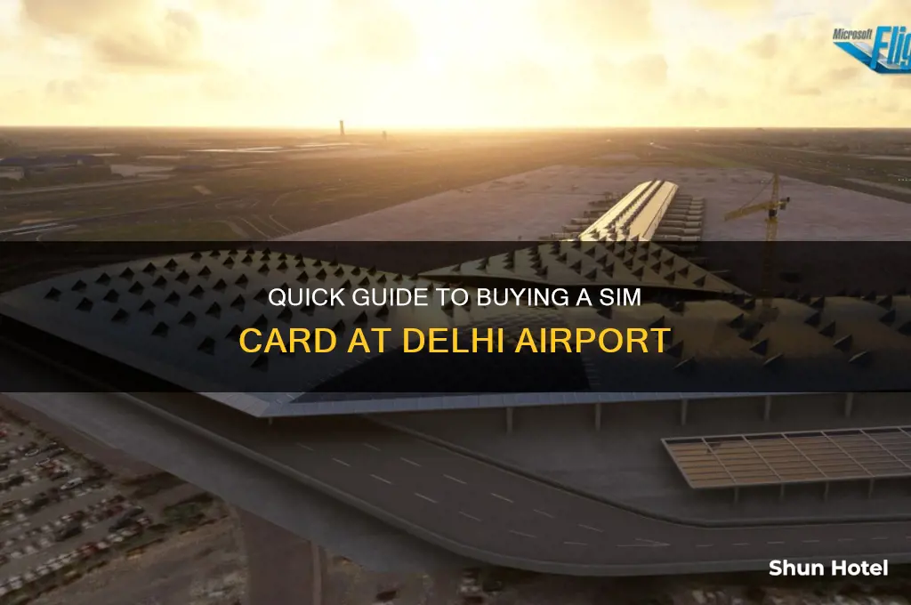 how to get sim card at delhi airport