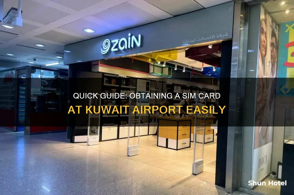 how to get sim card in kuwait airport