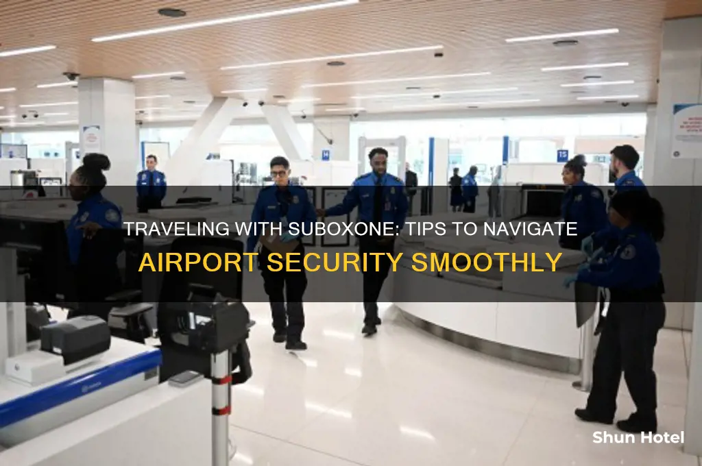 how to get suboxone past airport security