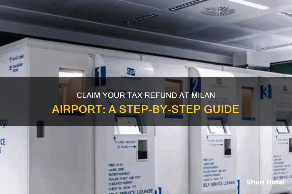 how to get tax refund at milan airport