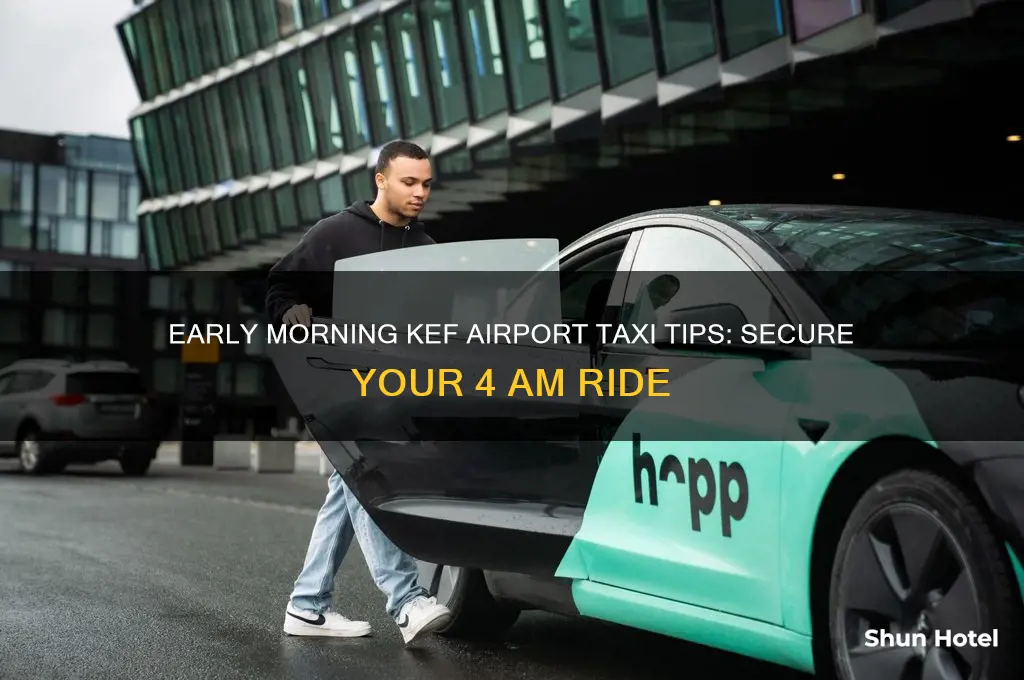 how to get taxi at 4am to kef airport