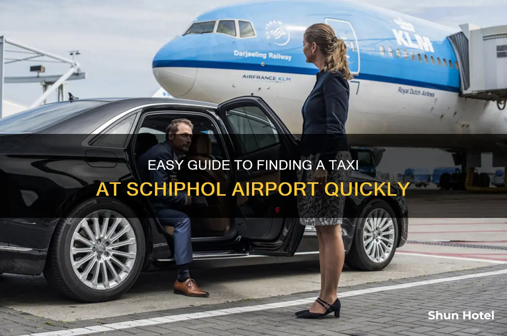 how to get taxi at schiphol airport