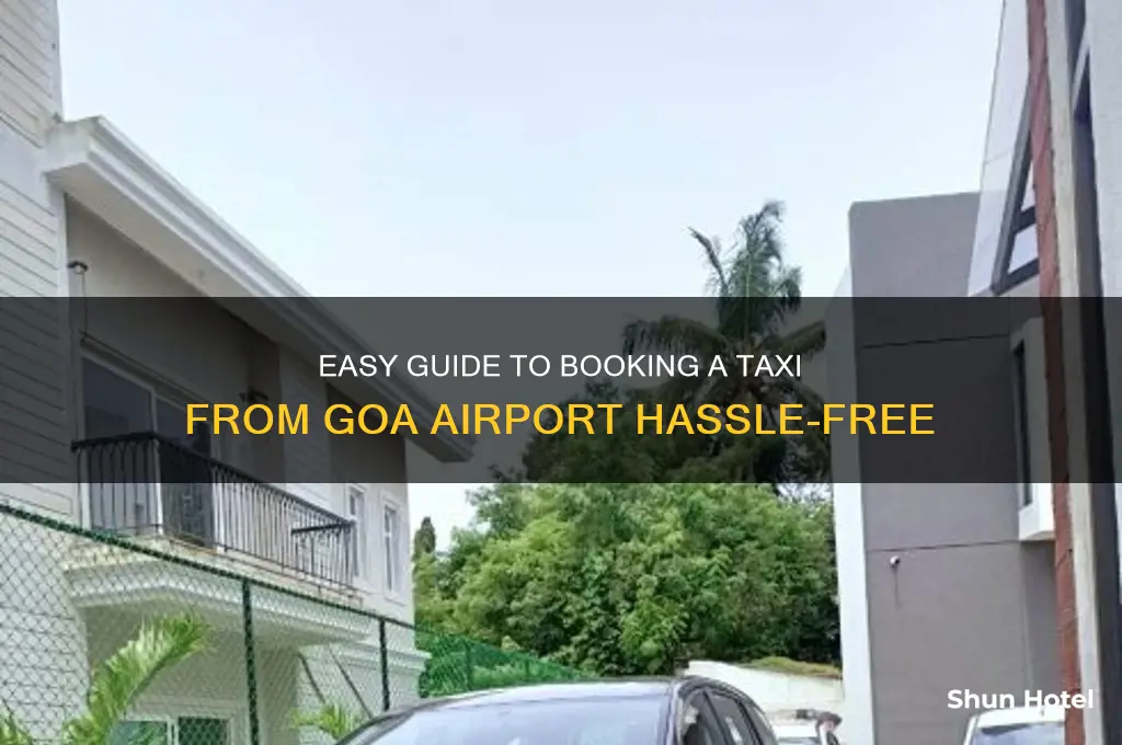 how to get taxi from goa airport
