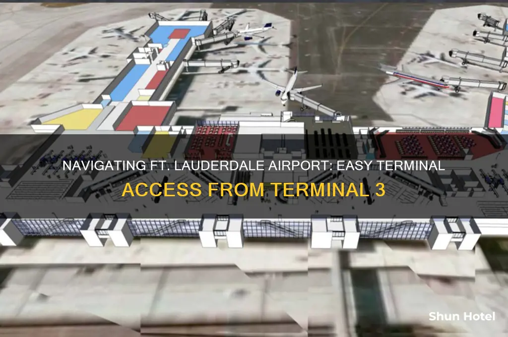 how to get terminals from ft lauderdale airport 3