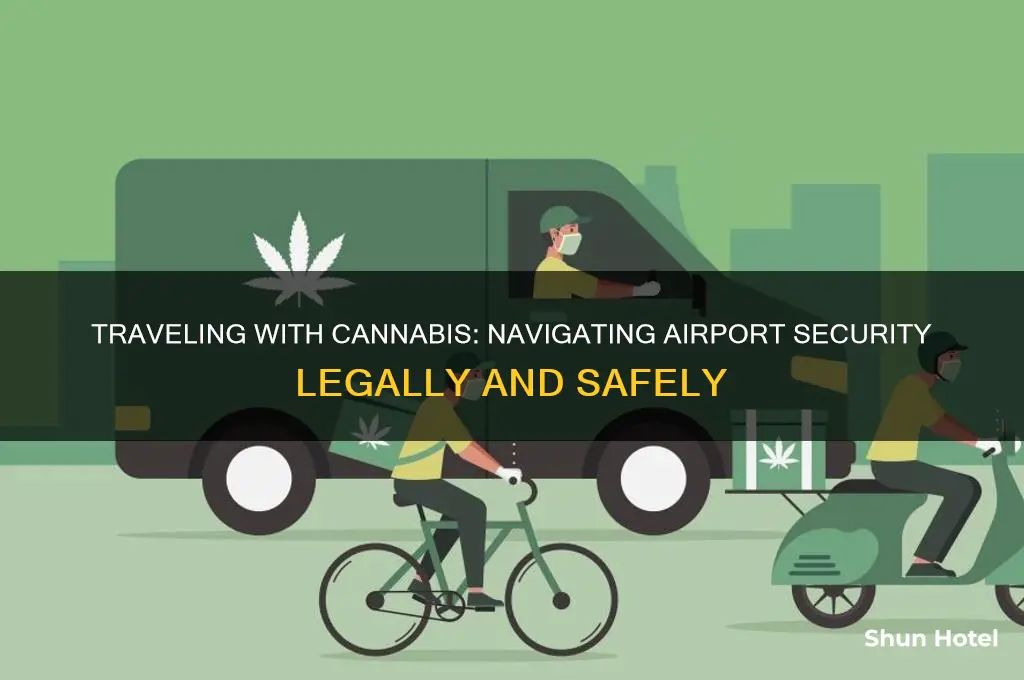how to get tgrough airport security with pot