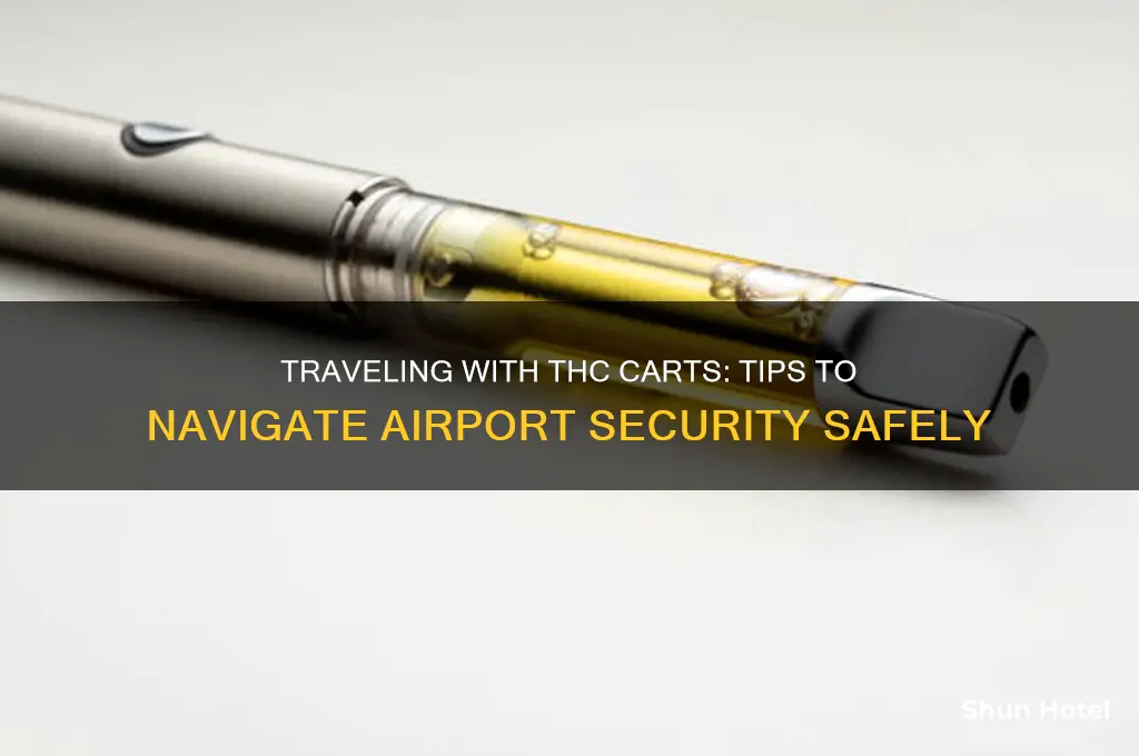 how to get thc cart through airport security